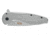 SOG Specialty Knives &amp; Tools Aegis FLK 3.38in Folding Knife, Stonewashed Drop Point Blade, Stainless Steel, 14-41-02-42
