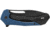 SOG Knives &amp; Tools, Bulwark FLK, Folding Knife, 3.5in, D2 Steel, Drop Point Blade, Blue/Black Handle, 14-24-01-57