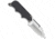 SOG Specialty Knives &amp; Tools Instinct Mini Fixed Blade Knife, 1.9in, 5Cr15MoV Blade, Clip Point, Black, Silver, Stainless Steel and G10 Handle, Silver, SOG-NB1002-CP