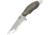SOG Specialty Knives &amp; Tools Kiku 4 Inch Dual Direction Satin Fixed Blade Knife w/ Micarta Handle and Kydex Sheath, Silver, KU-2022