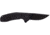 SOG Specialty Knives &amp; Tools Tac XR Blackout Automatic Folding Knife, D2 Tool Steel, Partially Serrated, Black TiNi, Black Anodized Aluminum Handle, 12-38-01-57