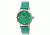 Sophie And Freda SF3207 Lancaster Ladies Watch, Green Leather Band, Silver Diamond Encrusted Case, Green Face SAFSF3207