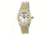 Sophie and Freda New York Ladies Watch, White Dial, Gold Bezel, Silver SAFSF2503