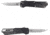 Southern Grind Arachnid Automatic Folding Knife, 3.2 in, S35VN Steel, Point Plain Blade, Stonewash Drop, Black 7075-T6 Aluminum Handle, SG12030020
