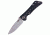 Southern Grind Spider Monkey with Solid Carbon Fiber Handle, Tumbled Satin Blade/Carbon Fiber Handle, Blade Length 3.25in SG06030008