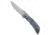 Spartan Blades Spartan Blades Harsey Frame Lock Knife Special Ed Plague Dr. Blue Ti 3.25 SW, Gray/Bronze/Blue, CPM S45VN, adult, BHQ-175714