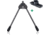 Spartan Precision Equipment Javelin Lite Long Bipod w/Classic Rifle Adapter, Black, SP01-053-R-BLK + SP02-01-R
