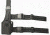 Specter Gear Tactical Thigh Holster, HK USP9/USP40, 4.25 bbl, Left Hand -Black