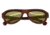 Spectrum Sunglasses Keaulana S112gd Sunglasses, Cherry Frame, Gold Lens SSGS112GD