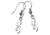 Spg International Spg Browning Earrings Buckmark Logo .925 Sterling Silver