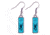 Spg International Spg Browning Earrings Turquoise W/buckmark Logo