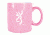 Spg International Spg Browning Mug Embossed Buckmark Pink/white 14oz.