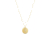 Spg International Spg Browning Necklace Buckmark Logo Hammered Gold Plated