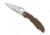 Spyderco Byrd Cara Cara2 Blue Frn Partially Serrated, Brown, BY03PSBN2