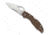 Spyderco Byrd Meadowlark2 Blue Frn Plainedge, Brown, BY04PSBN2