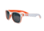 Stage Rebel Sunglasses White Frame Orange Accent, Smoke Lens STG8001WO
