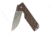 StatGear Ausus 3.5in Folding Knife, D2 Steel, Canvas Micarta Handle, Brown, AUSUS-BRN