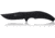 Steel Will Sargas Folding Knife, 3.25in, D2, Clip Point, Stonewashed Black Blade, G10 Anodized Handle, Black, SWF60-08