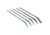 Steelex 5 Pc. Extra-Fine Curved Needle Nose File Set, 5 Different Profiles, 7/32 in. Shank, Large, 7 in. Long D2867