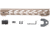 STNGR RPTR M-Lok Free Float Handguard, AR15/M4, 15in, Cerakote, Magpul FDE, 15RM-FDE