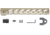 STNGR VYPR M-Lok Free Float Handguard for AR15/M4, Cerakote FDE, 15 in, 15VM-FDE