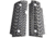 Stoner CNC Kimber Micro Carry .380 ACP Slash and Burn G10 Gun Grips, Grey Black, Non Ambi, STO-KM .380-SB-NO-GRB