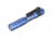 Streamlight MicroStream USB Rechargeable Bright Small LED Flashlight, 250/50 Lumens w/ 5in USB Cord and Lanyard, Clam, Blue, 66603