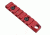 Strike Industries Link Rail Section 7 Slots-QD Featured Can Fit Most Keymod and M-Lok Version Mounting Surfaces, Red SI-Link-RS-7-QD-RED