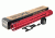 Mega Fins XL Handguard Rail Keymod, Red, 17in