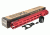 Mega Fins XL Handguard Rail Keymod, Red, 16.25in