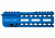 Strike Industries Strike Rail 7in Mlok Handguard Rail, Blue, SI-STRIKERAIL-07-BLU