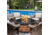 Sun Joe Fire Joe Fire Pit, 28in, Rustic Wood, SJFP28-STN-RW