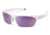 Suncloud Polarized Optics Detour Polycarbonate Sunglasses, White/Purple Mirror, S-DTPPPRMWT