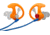 Surefire Double Flanged, Filtered Earplugs, Large, 1 Pair, Orange EP3-OR-LPR