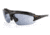 Survival Optics Sunglasses Gripz Riders/Doch Sunglasses, Black/Black Pad and Tip Frame, SOS Logo, Pc Smoke Lens 7593