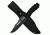 Survivor Fixed Blade, 10.5in, Stainless Steel Blade, Black Rubber Handle HK-1036S