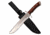Survivor SV-FIX006R Fixed Blade Knife, 10in, 3CR13 Stainless Steel, Bowie, Steel Blade, Pakkawood Handle, Brown, SV-FIX006BR