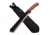 Survivor SV-MHT002W Machete, 14in, 3CR13 Stainless Steel, Tanto, Steel/Black Blade, Pakkawood Handle, Brown, SV-MHT002W