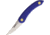 Svord Chip Thwitel Whittler Titanic Fixed Blade Knife, 2.5in, Satin, Titanic Blue Polypropylene Handle SVCHWTBL