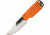 Svord EDC Hi Fixed Knife, Yellow PU alloy belt sheath, orange paracord wrapped handle SVEDC
