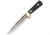 Svord MCR Fixed Blade Knife, 7in, Drop Point, Black, Linen Micarta Handle SVPSBMCR