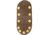 Svord Peasant Micro Folding Knife, Peasant Micro, 4in Closed, 2in Two-Tone Finish Carbon Steel Drop Point, Copper Handle, Keyring, Brown Leather Pouch, SVPKMC