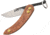 Svord Peasant Micro Folding Knife, Peasant Micro, 4in Closed, 2in Two-Tone Finish Carbon Steel Drop Point, Copper Handle, Keyring, Brown Leather Pouch, SVPKMC
