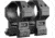 Swampfox F.R. Rifle Scope Rings, 34mm Tube, 1.93in Centerline Height, Black, MRF34-H