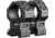 Swampfox H.E. Rifle Scope Rings, 34mm Tube, 1.93in Centerline Height, /w Integral 45-degree Offset Reflex Side Mount, Black, MRH34-H