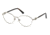 Swarovski SK5054 Eyeglass Frames - Shiny Rhodium Frame Color