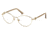 Swarovski SK5054 Eyeglass Frames - Shiny Rose Gold Frame Color