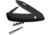 Swiza D01 Swiss Button Lock Folding Knife, 3.75in Closed, 2.75in Black Ptfe Coated 440 SS Blade, Black Rubberized Handle, KNI.0013.1010