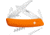 Swiza D05 Swiss Button Lock Folding Knife, D05 Swiss Pocket Knife, 3.75in Closed, Orange Synthetic Handle, KNI.0050.1060
