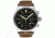 Szanto Mens 2600 Series Watch,Black Dial,Brown Strap,46mm Dia. SZ 2602
